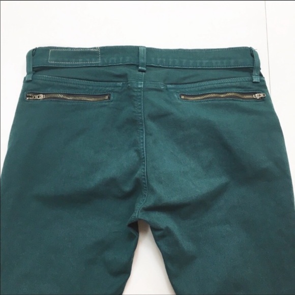 Rag and Bone Green Ankle Zip Skinny Jeans - Picture 5 of 5